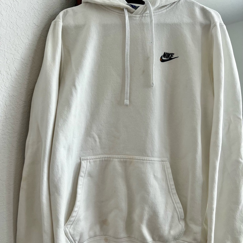 Nike Men's Classic White Hoodie